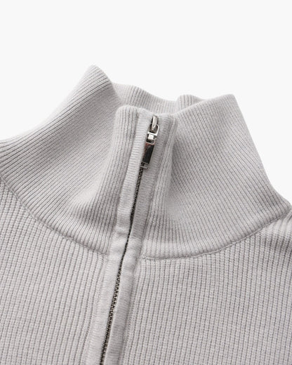 PULL DEMI-ZIP MAILLE RAFFINÉ