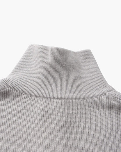 PULL DEMI-ZIP MAILLE RAFFINÉ