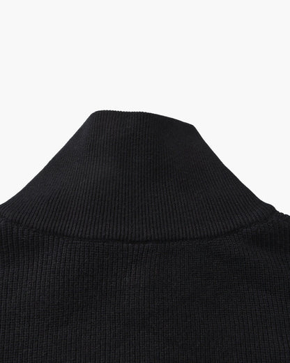 PULL DEMI-ZIP MAILLE RAFFINÉ