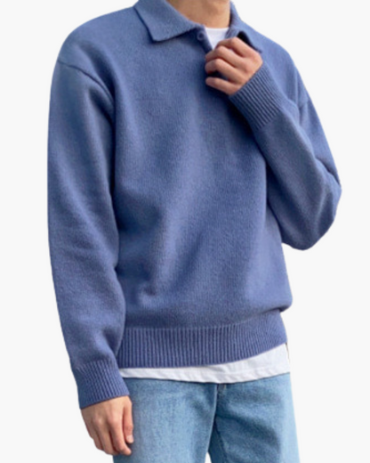 PULL BOUTONNÉ LAINE
